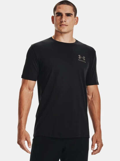 Under Armour Freedom Flag Camo Short Sleeve T-Shirt in Black Brown Umber